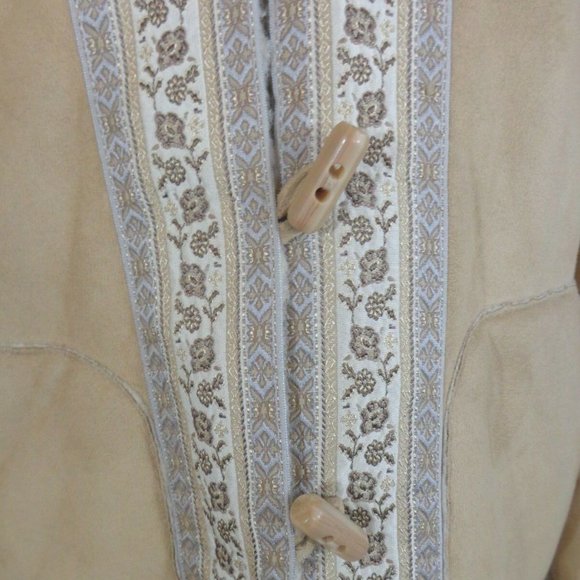 COLDWATER CREEK SZ L FAUX FUR SUEDE  JACKET - Picture 2 of 6